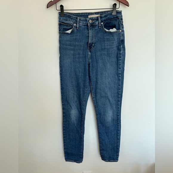 Levis 721 Classic Blue hight rise skinny Women's Jeans size 29 - Picture 3 of 6